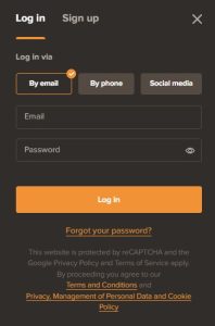 Registro en el sitio web de Sol Casino